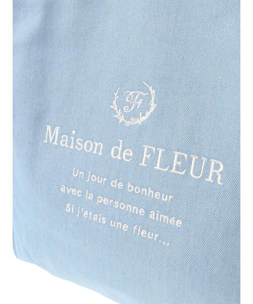 Maison de FLEUR（メゾンドフルール）の「デニムフリルトートバッグ（トートバッグ・レディース・インディゴブルー/ライトブルー・FREE）」の7枚目の写真