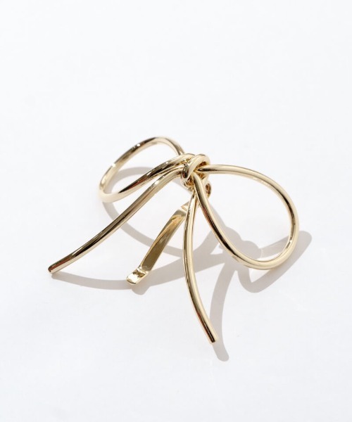 flower（フラワー）の「シンリボンピン（ヘアピン・レディース・シルバー/ゴールド・FREE）」の4枚目の写真