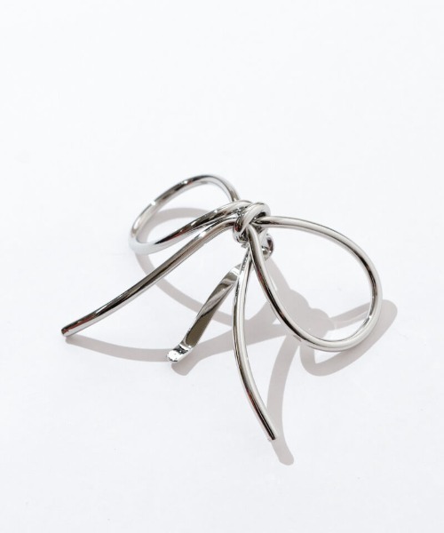flower（フラワー）の「シンリボンピン（ヘアピン・レディース・シルバー/ゴールド・FREE）」の5枚目の写真