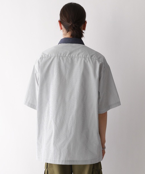 RAGEBLUE（レイジブルー）の「ワッペン刺繍/オーバーサイズレギュラーカラーシャツ（シャツ/ブラウス・メンズ・グレー/ブルー・MEDIUM/LARGE）」の14枚目の写真