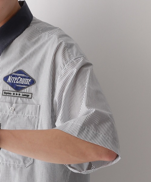 RAGEBLUE（レイジブルー）の「ワッペン刺繍/オーバーサイズレギュラーカラーシャツ（シャツ/ブラウス・メンズ・グレー/ブルー・MEDIUM/LARGE）」の17枚目の写真