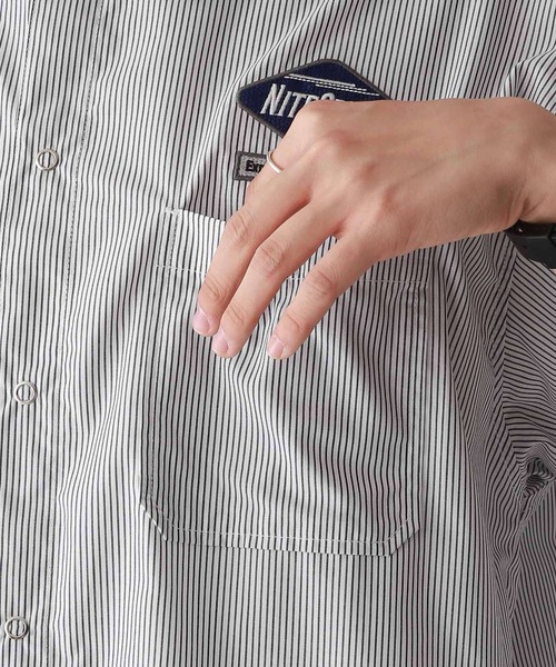 RAGEBLUE（レイジブルー）の「ワッペン刺繍/オーバーサイズレギュラーカラーシャツ（シャツ/ブラウス・メンズ・グレー/ブルー・MEDIUM/LARGE）」の20枚目の写真