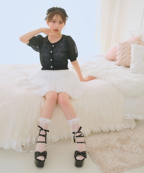 DearMyLoveRose(ディアマイラブローズ)の「ビッグリボン厚底サンダル(サンダル・レディース・ブラック/ベビーピンク/ブラック系その他/オフホワイト/ライトブルー/ピンク系その他/ブラック系その他2・25.5cm/25cm/24.5cm/24cm/23.5cm/23cm/22.5cm/23.0cm)」の21枚目の写真