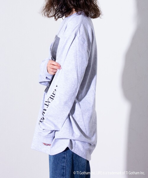 GOOD ROCK SPEED（グッドロックスピード）の「【GOOD ROCK SPEED/グッドロックスピード】LIFE フォト ロンT 長袖Tシャツ（Tシャツ/カットソー・メンズ・アッシュグレー/ホワイト・M/L）」の5枚目の写真