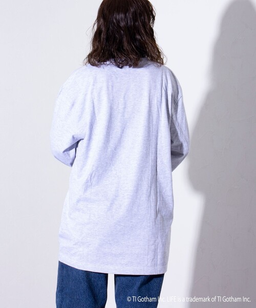 GOOD ROCK SPEED（グッドロックスピード）の「【GOOD ROCK SPEED/グッドロックスピード】LIFE フォト ロンT 長袖Tシャツ（Tシャツ/カットソー・メンズ・アッシュグレー/ホワイト・M/L）」の6枚目の写真