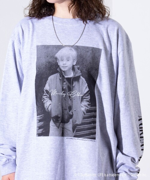 GOOD ROCK SPEED（グッドロックスピード）の「【GOOD ROCK SPEED/グッドロックスピード】LIFE フォト ロンT 長袖Tシャツ（Tシャツ/カットソー・メンズ・アッシュグレー/ホワイト・M/L）」の8枚目の写真