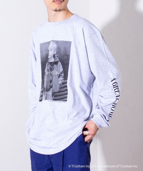 GOOD ROCK SPEED（グッドロックスピード）の「【GOOD ROCK SPEED/グッドロックスピード】LIFE フォト ロンT 長袖Tシャツ（Tシャツ/カットソー・メンズ・アッシュグレー/ホワイト・M/L）」の12枚目の写真