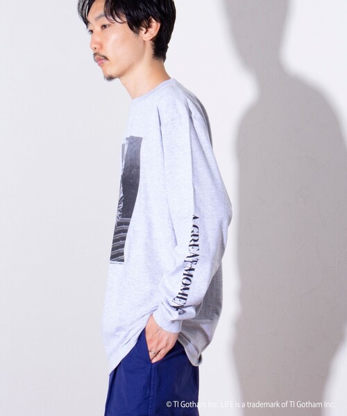 GOOD ROCK SPEED（グッドロックスピード）の「【GOOD ROCK SPEED/グッドロックスピード】LIFE フォト ロンT 長袖Tシャツ（Tシャツ/カットソー・メンズ・アッシュグレー/ホワイト・M/L）」の13枚目の写真