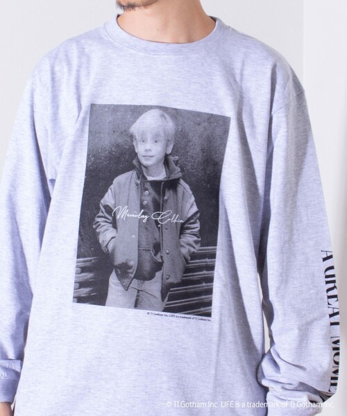 GOOD ROCK SPEED（グッドロックスピード）の「【GOOD ROCK SPEED/グッドロックスピード】LIFE フォト ロンT 長袖Tシャツ（Tシャツ/カットソー・メンズ・アッシュグレー/ホワイト・M/L）」の15枚目の写真