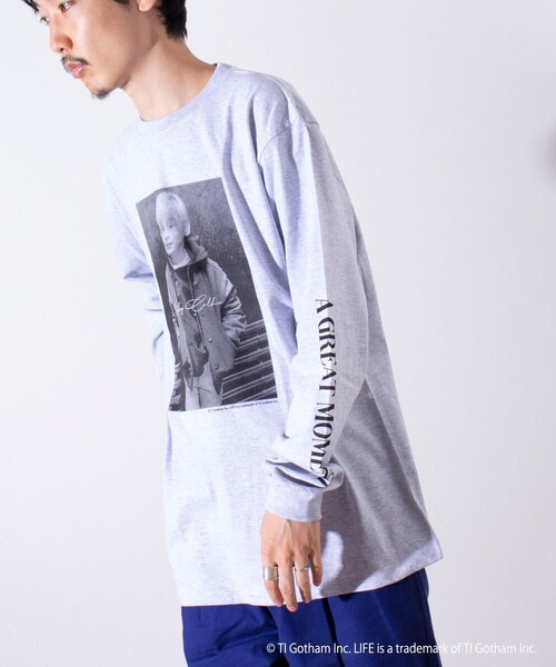 GOOD ROCK SPEED（グッドロックスピード）の「【GOOD ROCK SPEED/グッドロックスピード】LIFE フォト ロンT 長袖Tシャツ（Tシャツ/カットソー・メンズ・アッシュグレー/ホワイト・M/L）」の16枚目の写真