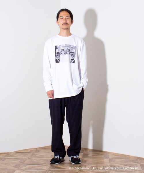 GOOD ROCK SPEED（グッドロックスピード）の「【GOOD ROCK SPEED/グッドロックスピード】LIFE フォト ロンT 長袖Tシャツ（Tシャツ/カットソー・メンズ・アッシュグレー/ホワイト・M/L）」の19枚目の写真