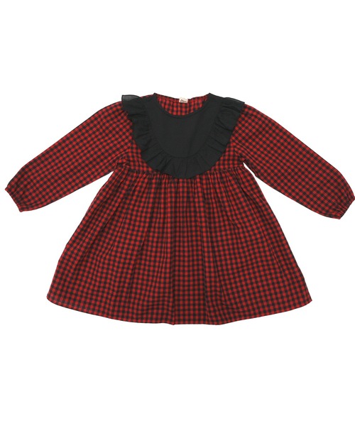 Bee des Bee（ビーデスビー）の「長袖ワンピース（ワンピース・キッズ・ベージュ系その他/ブラック×レッド/ホワイト×ブラック・120cm/110cm/130cm/150cm/140cm）」の11枚目の写真