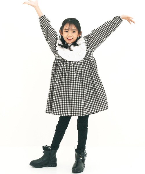 Bee des Bee（ビーデスビー）の「長袖ワンピース（ワンピース・キッズ・ベージュ系その他/ブラック×レッド/ホワイト×ブラック・120cm/110cm/130cm/150cm/140cm）」の15枚目の写真