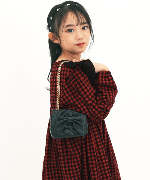 Bee des Bee（ビーデスビー）の「長袖ワンピース（ワンピース・キッズ・ベージュ系その他/ブラック×レッド/ホワイト×ブラック・120cm/110cm/130cm/150cm/140cm）」の17枚目の写真