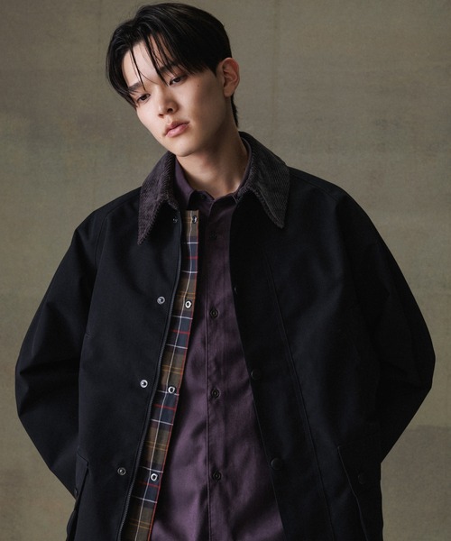 Barbour(バブアー)の「《別注》【Barbour/バブアー】BEDALE CLASSIC リバーシブルブルゾン / ブルガリア製 / UNISEX(ブルゾン・メンズ・ブラック・L/M/S/XL)」の2枚目の写真