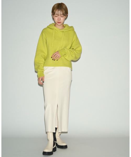 emmi ecoジャージーIラインスカート emmi atelier】ecoジャージIラインスカート（スカート）｜emmi