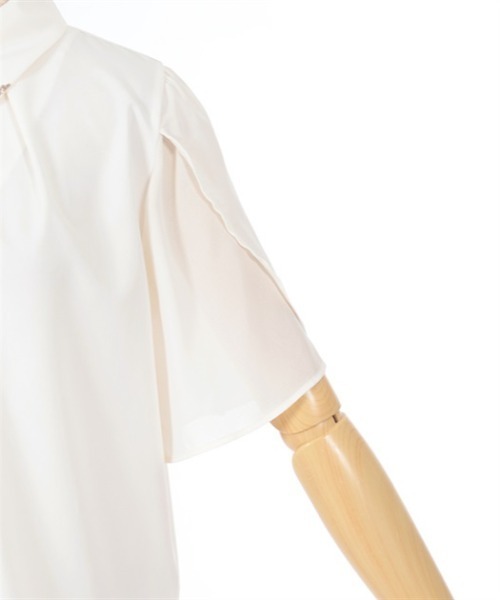 axes femme（アクシーズファム）の「フレア袖カットワークブラウス（シャツ/ブラウス・レディース・キナリ/ラベンダー/ブラック・FREE）」の21枚目の写真