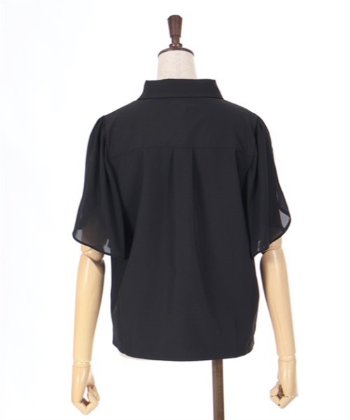 axes femme（アクシーズファム）の「フレア袖カットワークブラウス（シャツ/ブラウス・レディース・キナリ/ラベンダー/ブラック・FREE）」の18枚目の写真