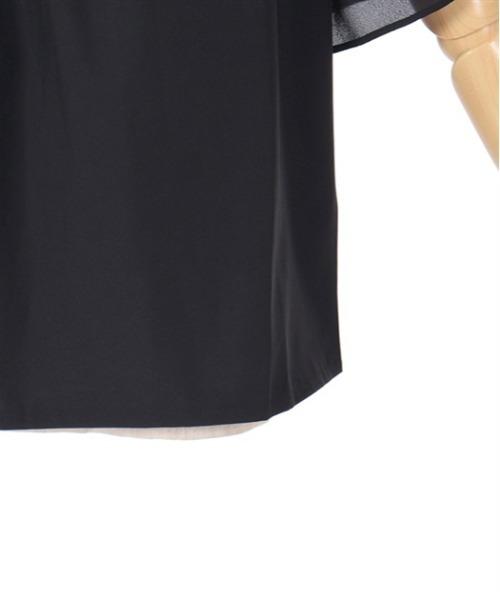 axes femme（アクシーズファム）の「フレア袖カットワークブラウス（シャツ/ブラウス・レディース・キナリ/ラベンダー/ブラック・FREE）」の16枚目の写真