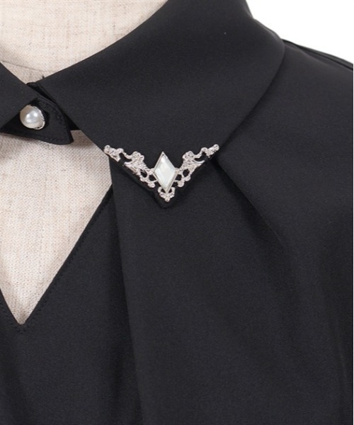 axes femme（アクシーズファム）の「フレア袖カットワークブラウス（シャツ/ブラウス・レディース・キナリ/ラベンダー/ブラック・FREE）」の15枚目の写真