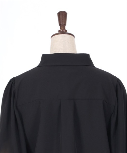 axes femme（アクシーズファム）の「フレア袖カットワークブラウス（シャツ/ブラウス・レディース・キナリ/ラベンダー/ブラック・FREE）」の14枚目の写真