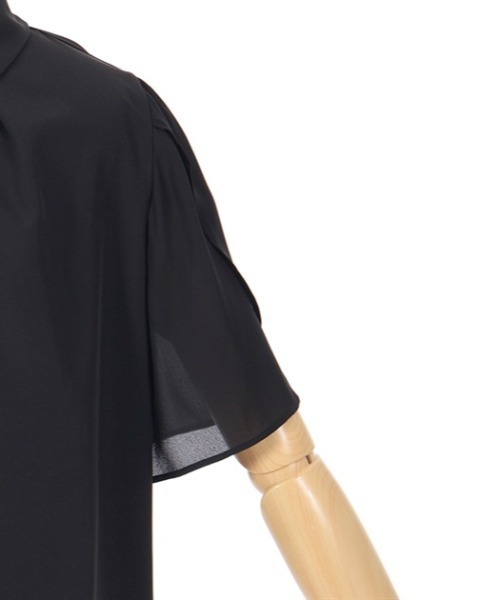 axes femme（アクシーズファム）の「フレア袖カットワークブラウス（シャツ/ブラウス・レディース・キナリ/ラベンダー/ブラック・FREE）」の13枚目の写真