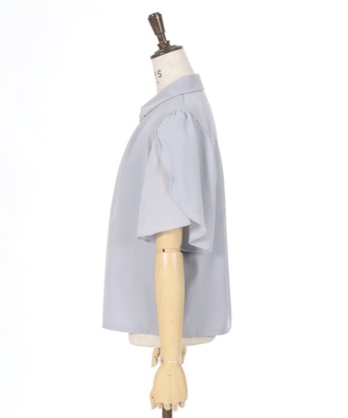 axes femme（アクシーズファム）の「フレア袖カットワークブラウス（シャツ/ブラウス・レディース・キナリ/ラベンダー/ブラック・FREE）」の11枚目の写真