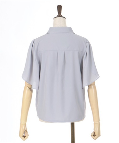 axes femme（アクシーズファム）の「フレア袖カットワークブラウス（シャツ/ブラウス・レディース・キナリ/ラベンダー/ブラック・FREE）」の10枚目の写真