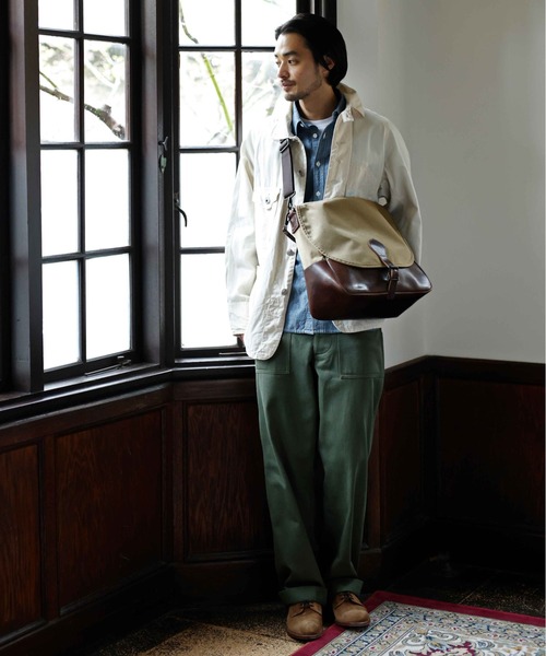 STANDARD SUPPLY（スタンダードサプライ）の「アーツアンドクラフツ / CORDURA SPAN コーデュラスパン / HUNTING SHOULDER M ハンティングショルダーM（ショルダーバッグ・メンズ・ダークベージュ/ブラック・FREE）」の21枚目の写真