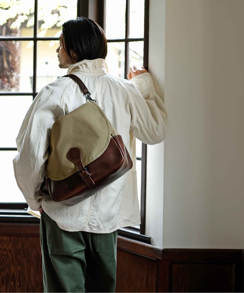 STANDARD SUPPLY（スタンダードサプライ）の「アーツアンドクラフツ / CORDURA SPAN コーデュラスパン / HUNTING SHOULDER M ハンティングショルダーM（ショルダーバッグ・メンズ・ダークベージュ/ブラック・FREE）」の20枚目の写真