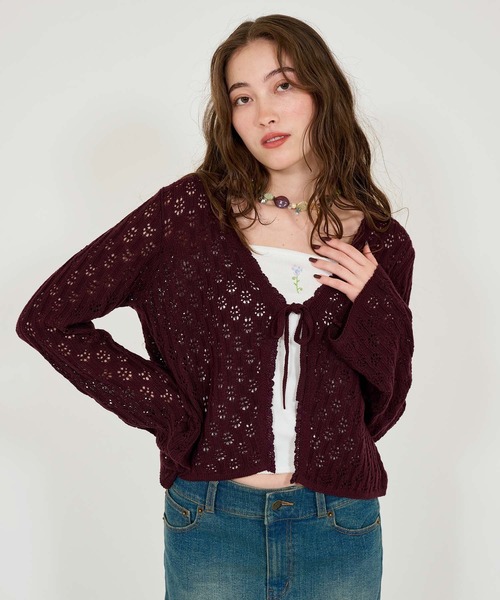 2WAY フラワー刺繍キャミソール TINA：JOJUN（キャミソール）｜TINA