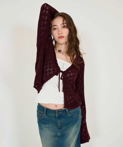 TINA:JOJUN(ティーナジョジュン)の「2WAY フラワー刺繍キャミソール TINA:JOJUN(キャミソール・レディース・ミント/ホワイト/チェリーピンク・M)」の9枚目の写真