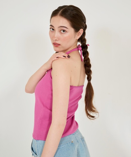 TINA:JOJUN(ティーナジョジュン)の「2WAY フラワー刺繍キャミソール TINA:JOJUN(キャミソール・レディース・ミント/ホワイト/チェリーピンク・M)」の19枚目の写真