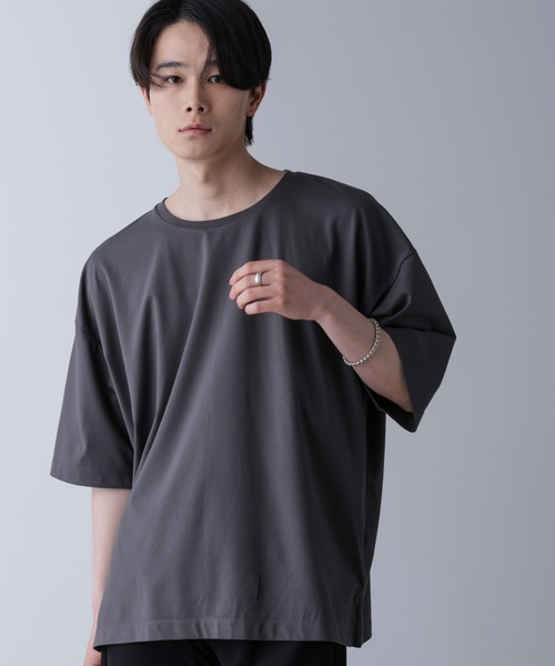 セール】ルーズネックビッグTシャツ 半袖（Tシャツ/カットソー）｜NANO