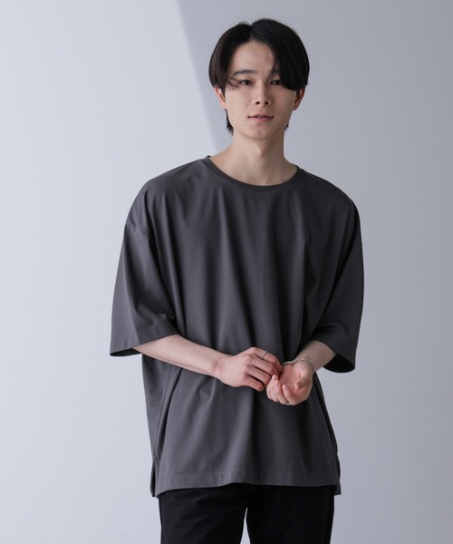セール】ルーズネックビッグTシャツ 半袖（Tシャツ/カットソー）｜NANO