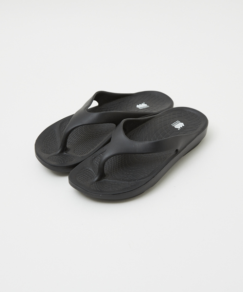 リカバリー トング サンダル 黒 39 40 スポーティー レディース メンズ  