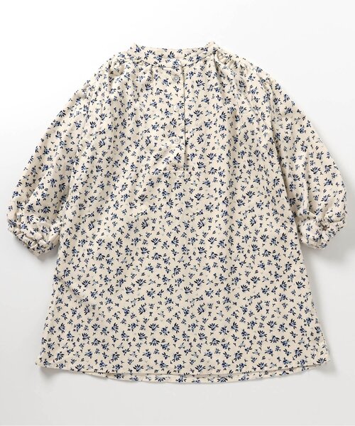 apres les cours（アプレレクール）の「【リンク】アプレのヒロインワンピ（ワンピース・キッズ・チェック/インディゴブルー/アイボリー/ストライプ・80/90/100/110/120/130/140）」の2枚目の写真