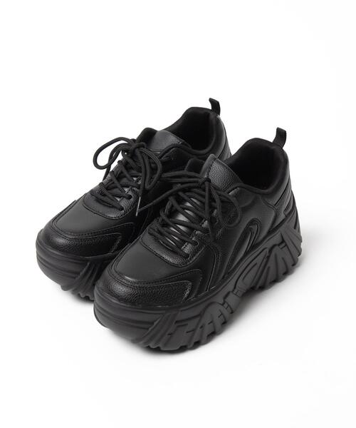 WEGO（ウィゴー）の「WEGO/ボリュームレースアップスニーカー（スニーカー・レディース・シルバー/ホワイト/その他1/ブラック・MEDIUM/LARGE）」の15枚目の写真