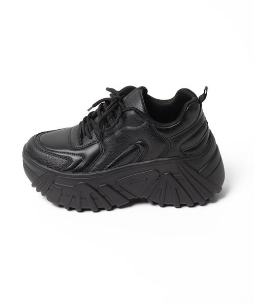 WEGO（ウィゴー）の「WEGO/ボリュームレースアップスニーカー（スニーカー・レディース・シルバー/ホワイト/その他1/ブラック・MEDIUM/LARGE）」の17枚目の写真