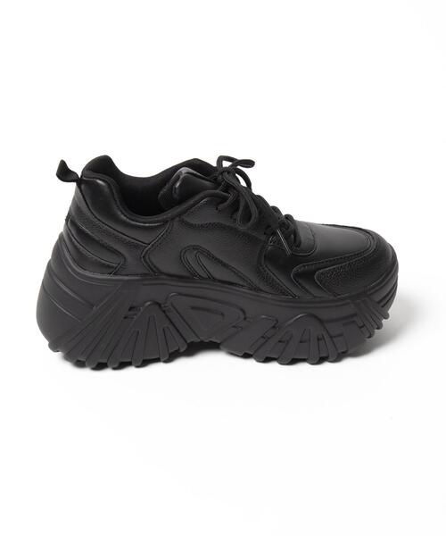 WEGO（ウィゴー）の「WEGO/ボリュームレースアップスニーカー（スニーカー・レディース・シルバー/ホワイト/その他1/ブラック・MEDIUM/LARGE）」の19枚目の写真