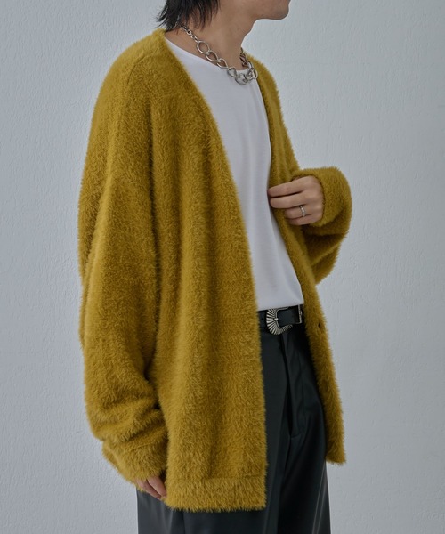 COLONY 2139（コロニートゥーワンスリーナイン）の「テックシャギーカーディガン（カーディガン/ボレロ・メンズ・グレー/ブラック/イエロー・MEDIUM/LARGE）」の15枚目の写真