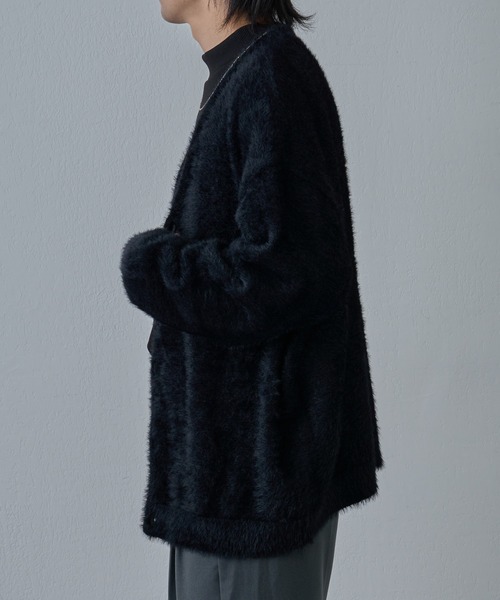 COLONY 2139（コロニートゥーワンスリーナイン）の「テックシャギーカーディガン（カーディガン/ボレロ・メンズ・グレー/ブラック/イエロー・MEDIUM/LARGE）」の5枚目の写真