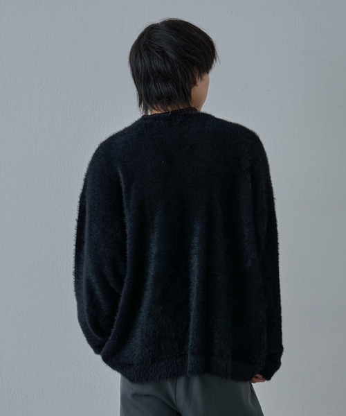 COLONY 2139（コロニートゥーワンスリーナイン）の「テックシャギーカーディガン（カーディガン/ボレロ・メンズ・グレー/ブラック/イエロー・MEDIUM/LARGE）」の6枚目の写真