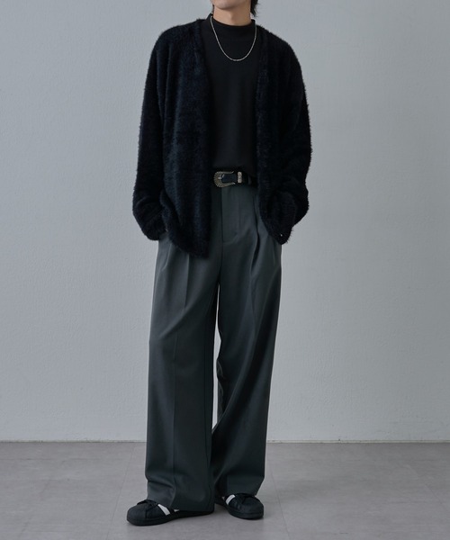 COLONY 2139（コロニートゥーワンスリーナイン）の「テックシャギーカーディガン（カーディガン/ボレロ・メンズ・グレー/ブラック/イエロー・MEDIUM/LARGE）」の16枚目の写真