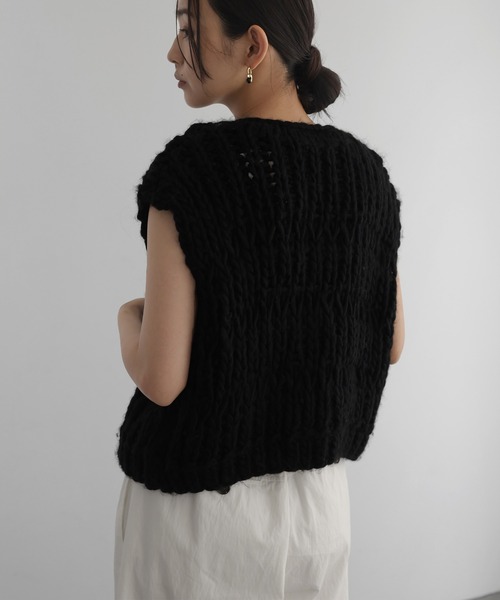 ミックスニットベスト（ベスト）｜hellam（へラム）のファッション通販