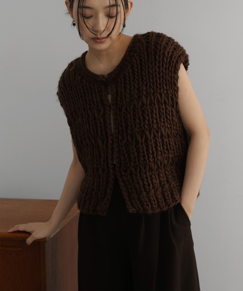 hellam（へラム）の「ハンドニットロービングベスト（ベスト）」 - WEAR