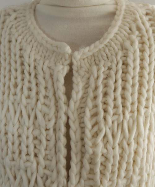 hellam（へラム）の「ハンドニットロービングベスト（ベスト