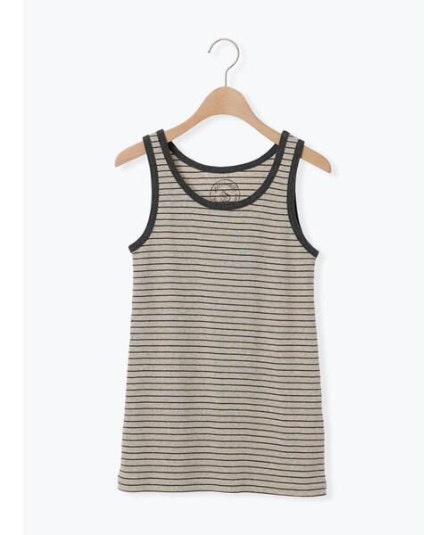 Samansa Mos2（サマンサ モスモス）の「テレコノースリ（Tシャツ/カットソー・レディース・ブラック/チャコールグレー/ベージュ・F）」の15枚目の写真