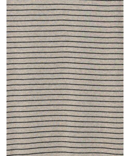 Samansa Mos2（サマンサ モスモス）の「テレコノースリ（Tシャツ/カットソー・レディース・ブラック/チャコールグレー/ベージュ・F）」の9枚目の写真