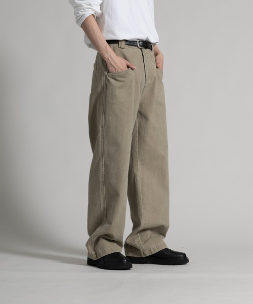 aimoha(アイモハ)の「【aimoha neo】 Vintage Relaxed Fit Chinos(チノパンツ・メンズ・ベージュ/グリーン・SMALL/MEDIUM/LARGE/X-LARGE)」の1枚目の写真